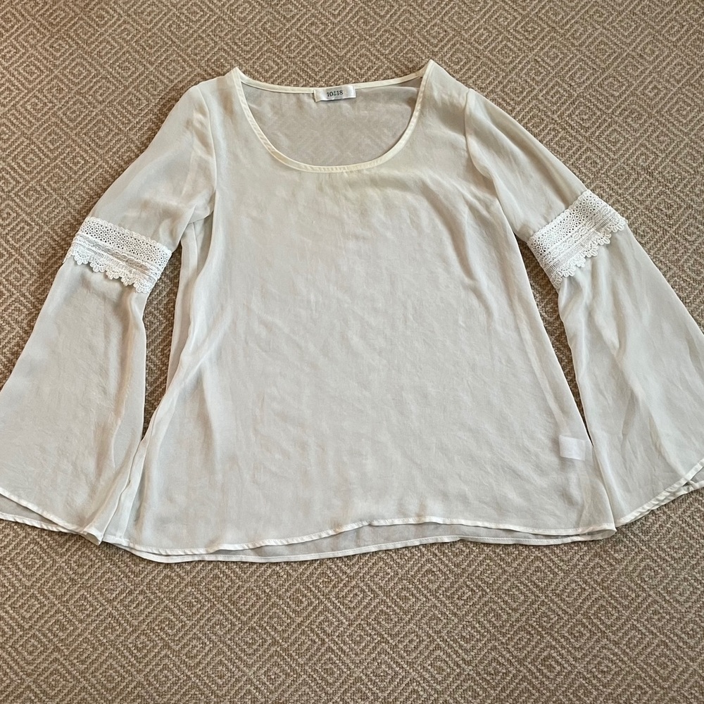 Sheer Cream Blouse